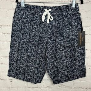 Straightfaded New York blue white pull on casual cotton shorts,‎ sz S, NWT